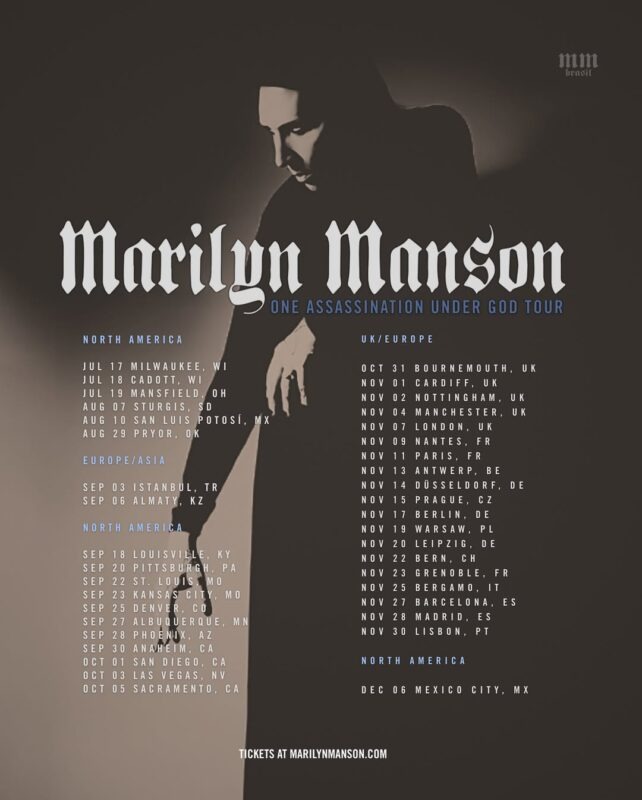 Marilyn Manson Returns with the One Assassination Under God Tour 2025