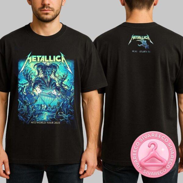 Metallica M72 Atlanta Venues Tee For Atlanta Georgia At Mercedes Benz Stadium On June 3 2025 M72 North America Tour Two Sides Unisex T-Shirt