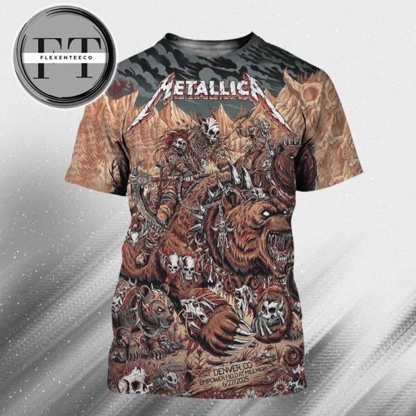 Metallica M72 Denver Night 1 At Empower Field At Mile High Colorado US On June 27 2025 All Over Print Shirt