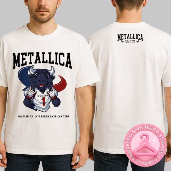 Metallica M72 Houston Texas Tee – North American Tour 2025 NRG Stadium Exclusive Shirt