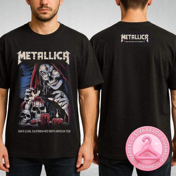 Metallica M72 Santa Clara Night 2 Venue Tee At Levi’s Stadium In Santa Clara California On June 22th 2025 Featuring Skull Ritual Art Two Sides Unisex T-Shirt