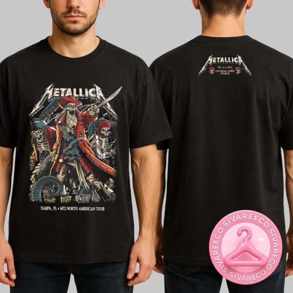 Metallica M72 Tampa Night 1 Venues Tee In Tampa Florida At Raymond James Stadium On June 6 2025 M72 North Ameria Tour Two Sides Unisex T-Shirt