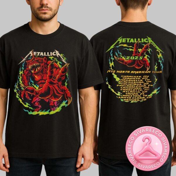 Metallica Squindo M72 Tour Tee – Houston Pop-Up Shop Exclusive 2 Sided Official Unisex T-Shirt