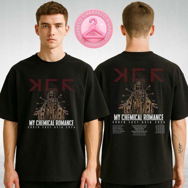 My Chemical Romance South East Asia 2026 Tour List Dates And Location Two Sides Unisex T-Shirt