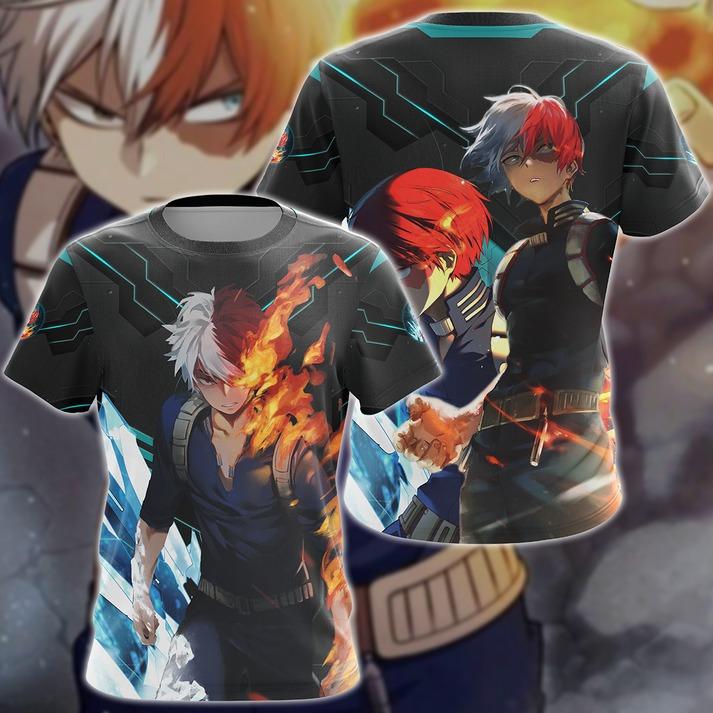 My Hero Academia Todoroki Shoto 3D All Over Print T-shirt