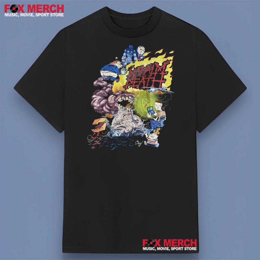 Napalm Death Band Retro Shirt