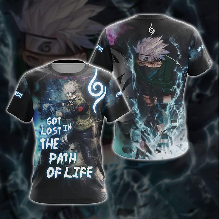 Naruto Kakashi - Got Lost In The Path Of Life Unisex 3D T-shirt