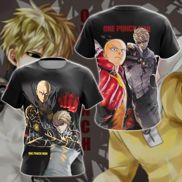 One Punch Man Saitama x Genos Anime Manga 3D All Over Print T-shirt