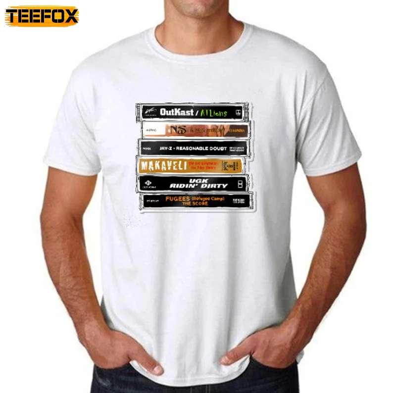 Outkast Nas Jay-Z 2 Pac UGK Fugees Tapes Short-Sleeve T-Shirt
