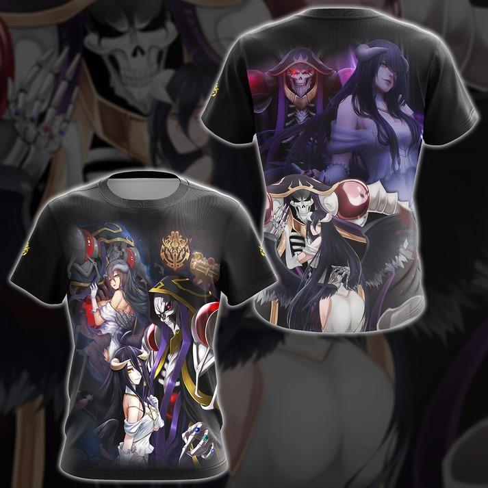 Overlord Ainz Ooal Gown and Albedo Anime Manga 3D All Over Print T-shirt