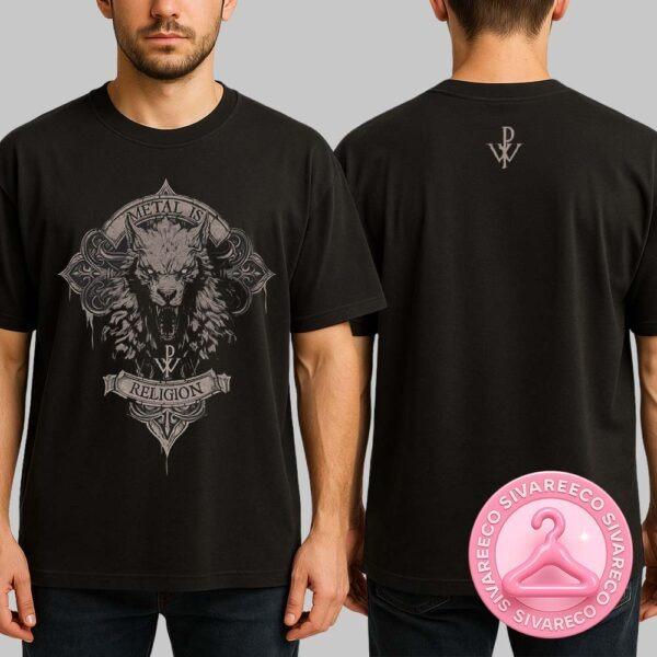 Powerwolf Wolfhead Tee Two Sides Unisex T-Shirt