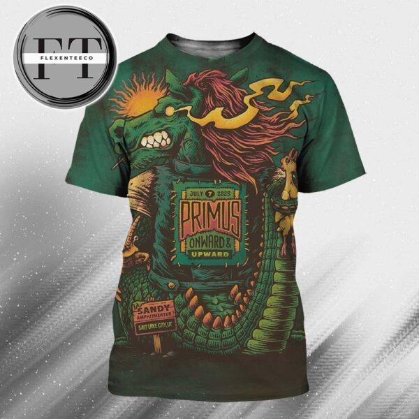 Primus On Ward And Up Ward At Sandy Amphitheater In Salt Lake City UT On July 7 2025 All Over Print Shirt