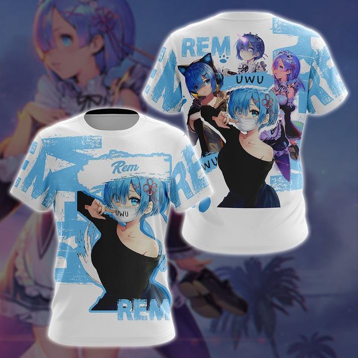 Rem ReZero All Over Print T-shirts