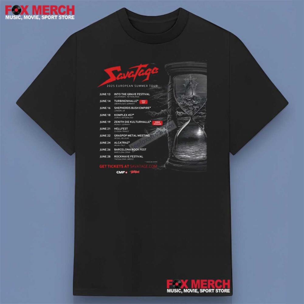Savatage European 2025 Summer Tour Shirt
