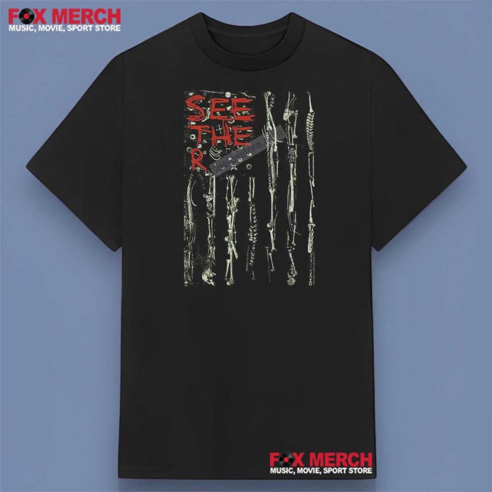 Seether Band Bone Flag Style Shirt