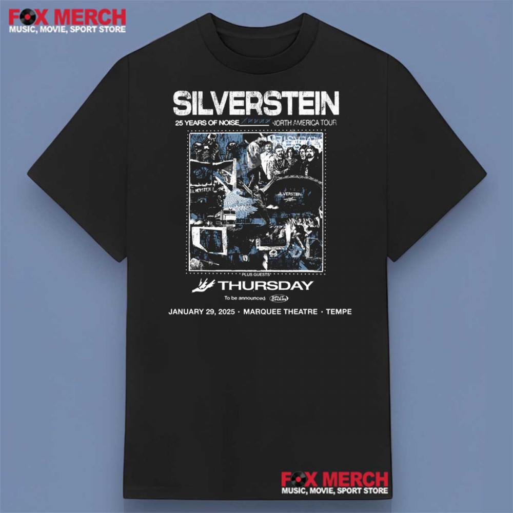 Silverstein 25 Years of Noise Tour Concert 2025 Graphic Shirt