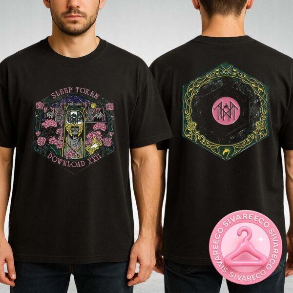 Sleep Token Even In Arcadia Floral Shirt With Pink Sakura Print Two Sides Unisex T-Shirt