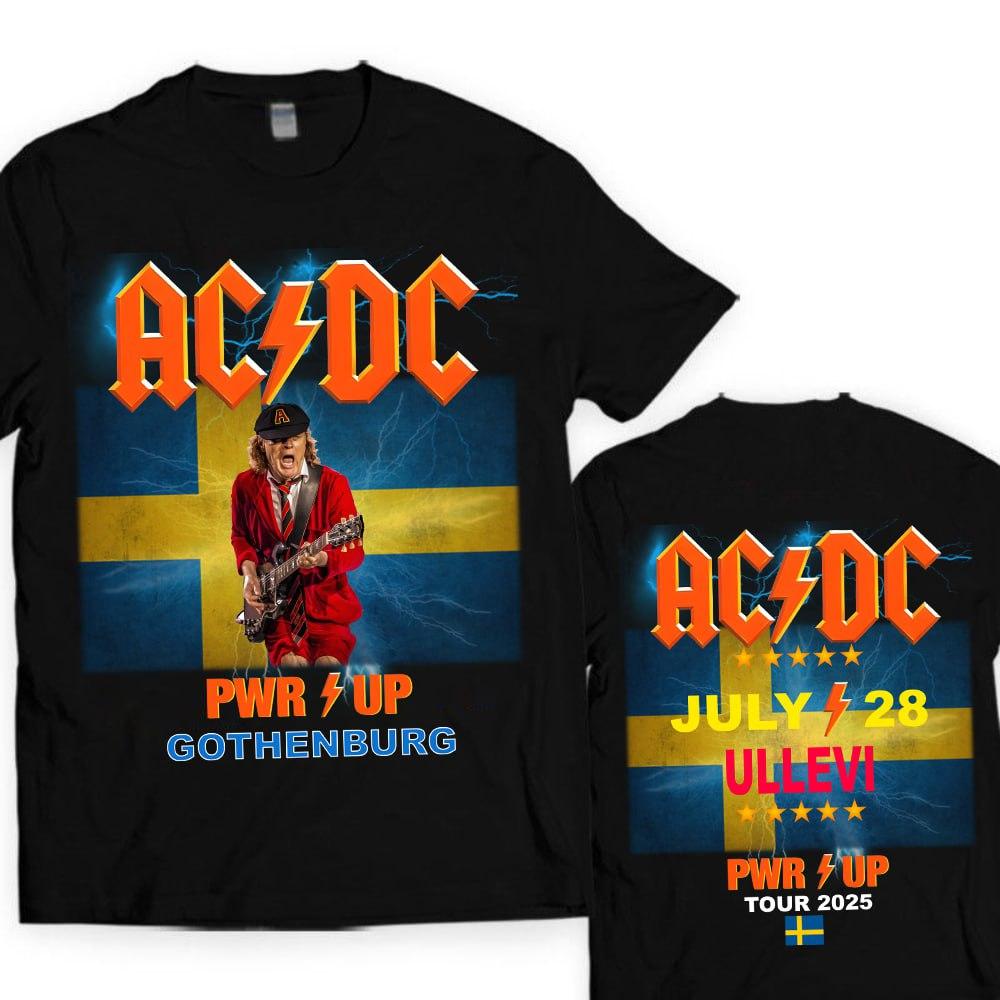 Sweden Gothenburg3 PWR ACDC UP Tour 2025 Unisex T-Shirt