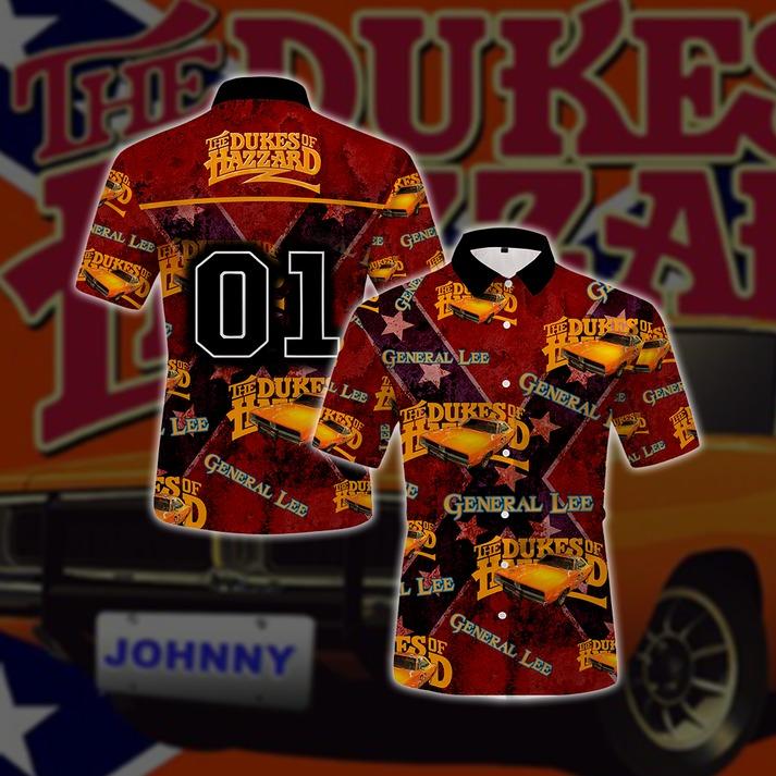 The Dukes Of Hazzard General Lee Unisex Hawaiian Shirt