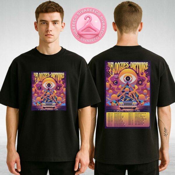 The Floozies and Dirtwire Neon Sundown Tour 2025 Two Sides Unisex T-Shirt