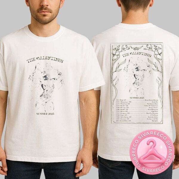 The Galentines Summer Tour Poster For Colorado Shows In June And July 2025 With Botanical Nude Illustration Artwork Two Sides Unisex T-Shirt