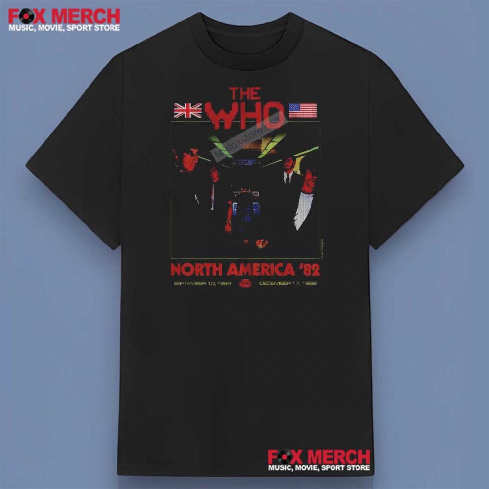 The Who Band 1982 Graphic Shirt