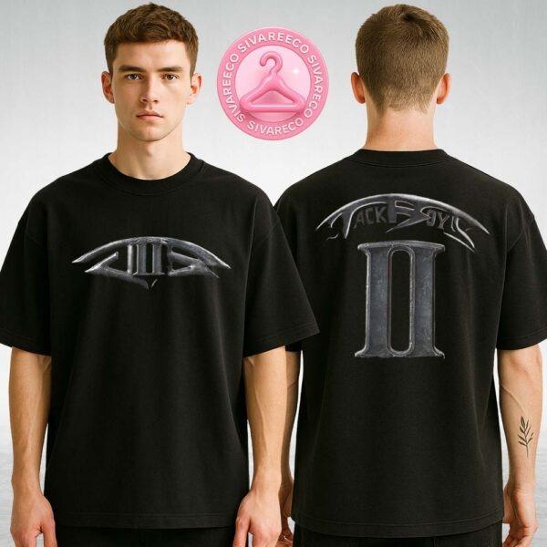 Travis Scott Jackboys II Logo Tee With Metallic Emblem Front And Back Design Two Sides Unisex T-Shirt