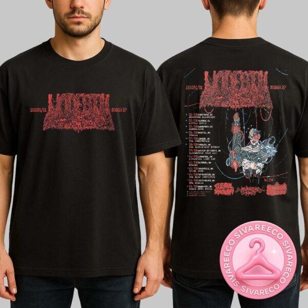 Undeath Europe UK Summer Tour 2025 Full Dates Cities And Special Guests Two Sides Unisex T-Shirt