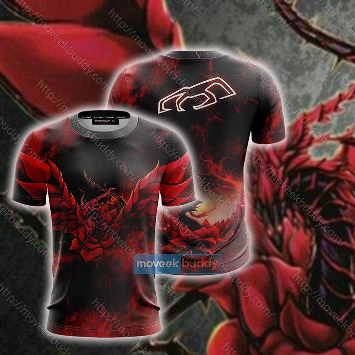 Yu-Gi-Oh! Black Rose Dragon Cosplay Unisex 3D T-shirt