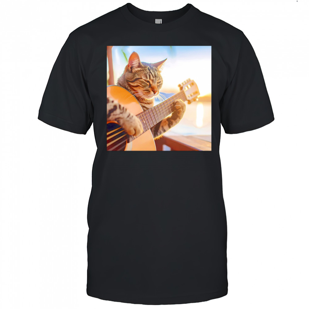 Acoustic Cat guitar shirt