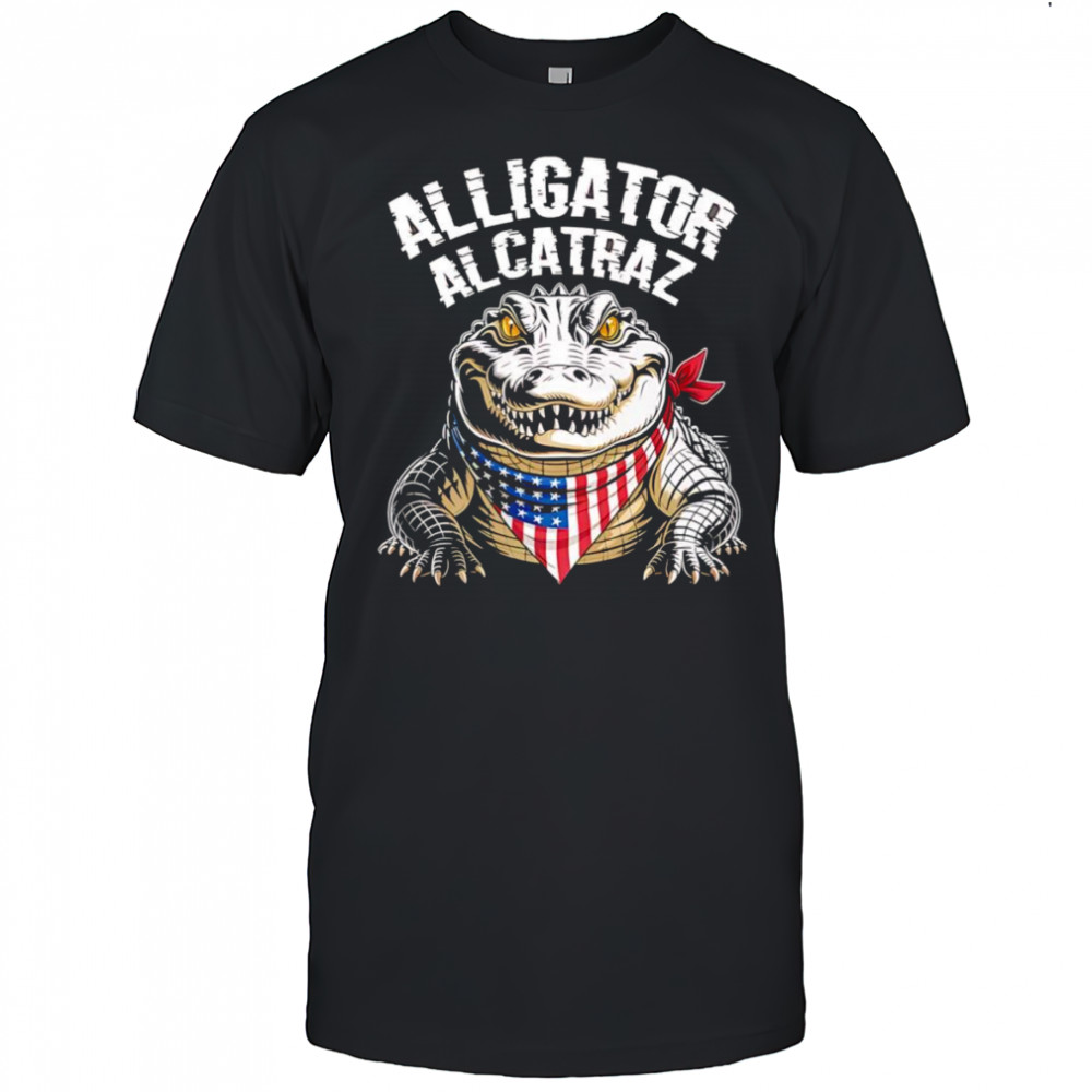 Alligator Alcatraz American bandana shirt