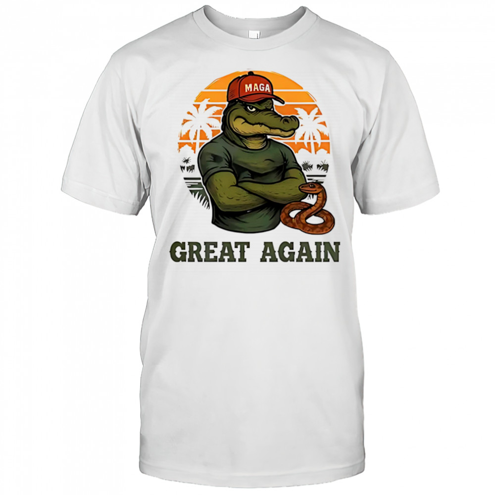 Alligator Alcatraz great again shirt