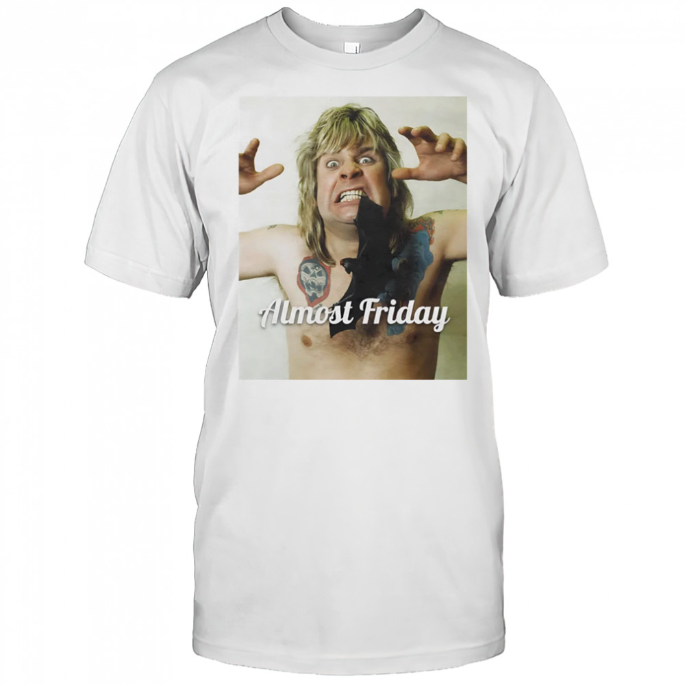 Almost Friday Ozzy Osbourne Bat shirt