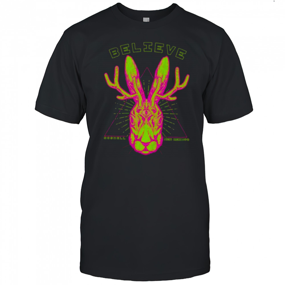 Believe rabbit head shirt