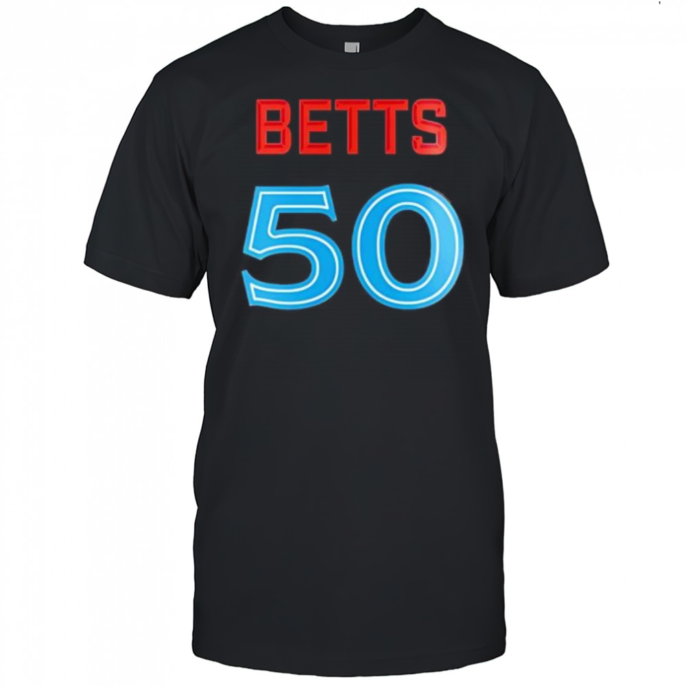 Betts 50 Los Angeles Dodgers 2025 shirt