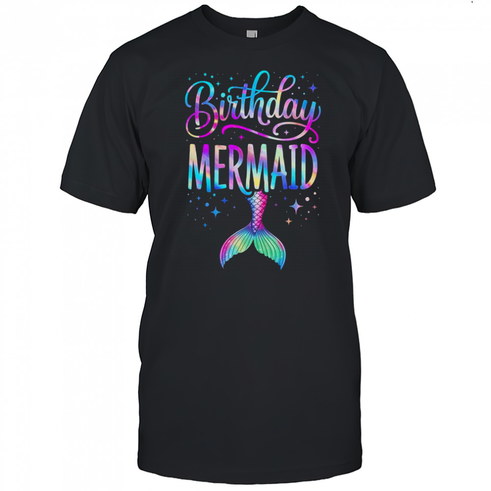 Birthday Mermaid Party Girl Mermaid Birthday Kids Party shirt