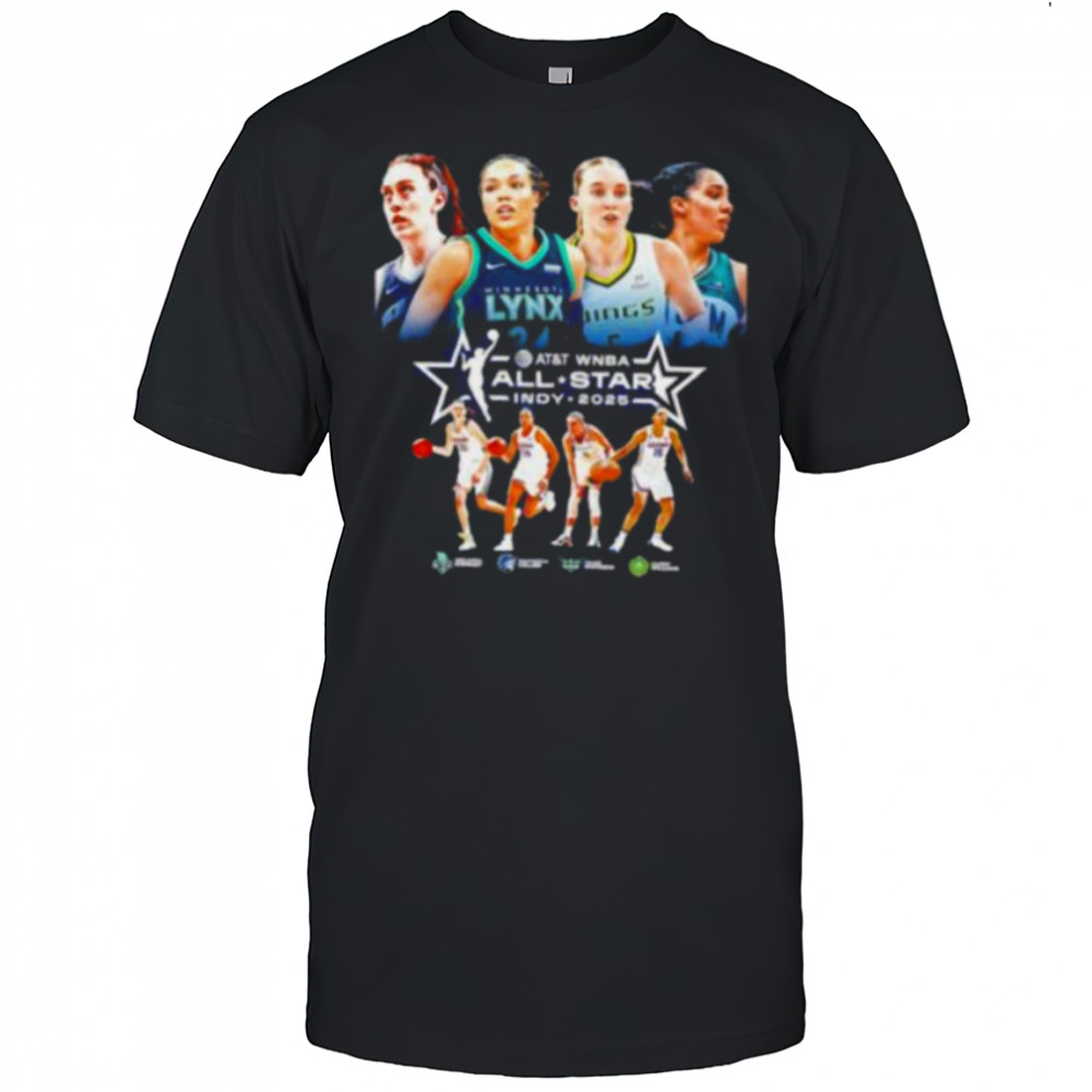 Breanna Stewart Napheesa Collier Paige Bueckers and Gabby Williams Indy 2025 WNBA All Stars shirt