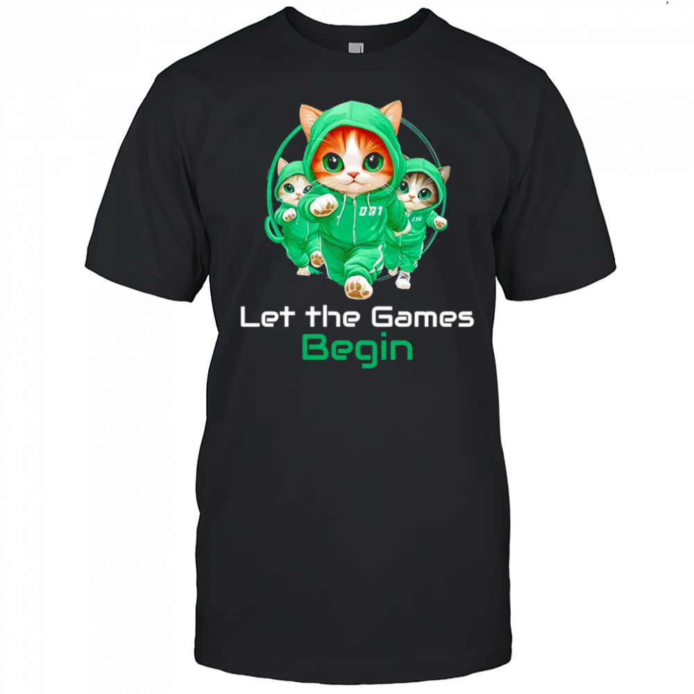 Cat Squid Game let the games begin shirt
