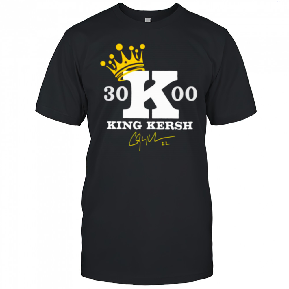 Clayton Kershaw 3000 Career Strikeouts King Kersh signature shirt