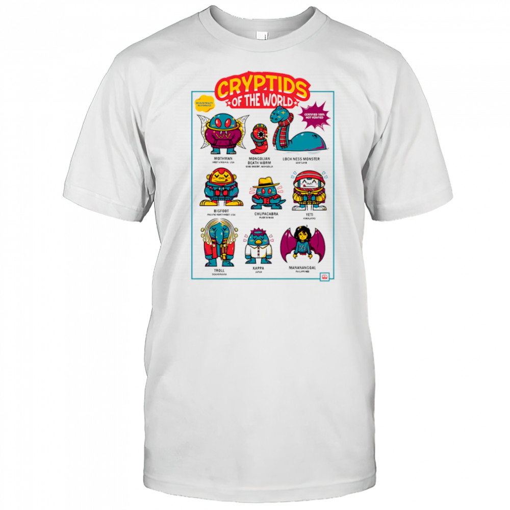 Cryptids of the world shirt
