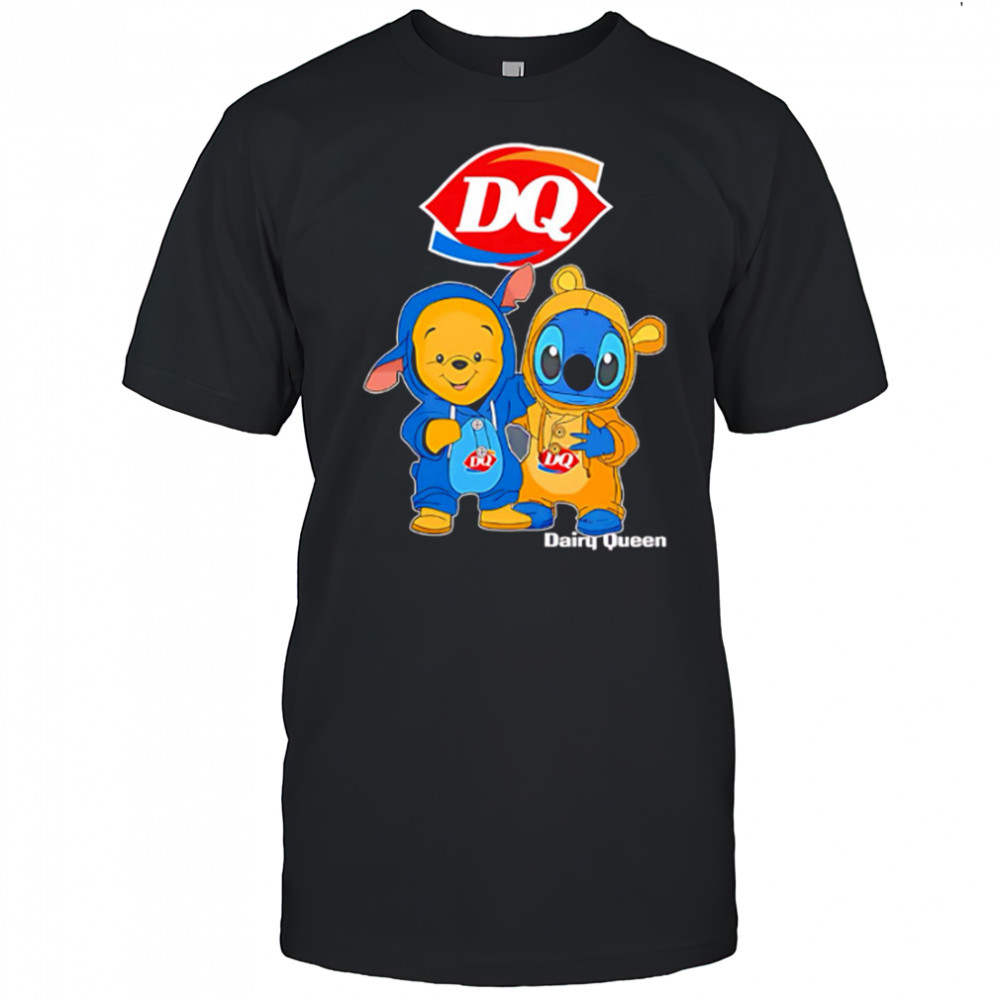 Dairy queen pooh and stitch friends shirt