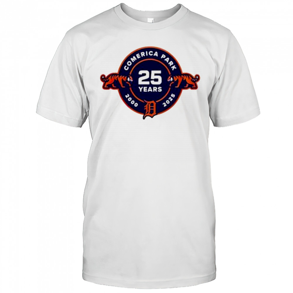 Detroit tigers 25th anniversary of comerica park shirt
