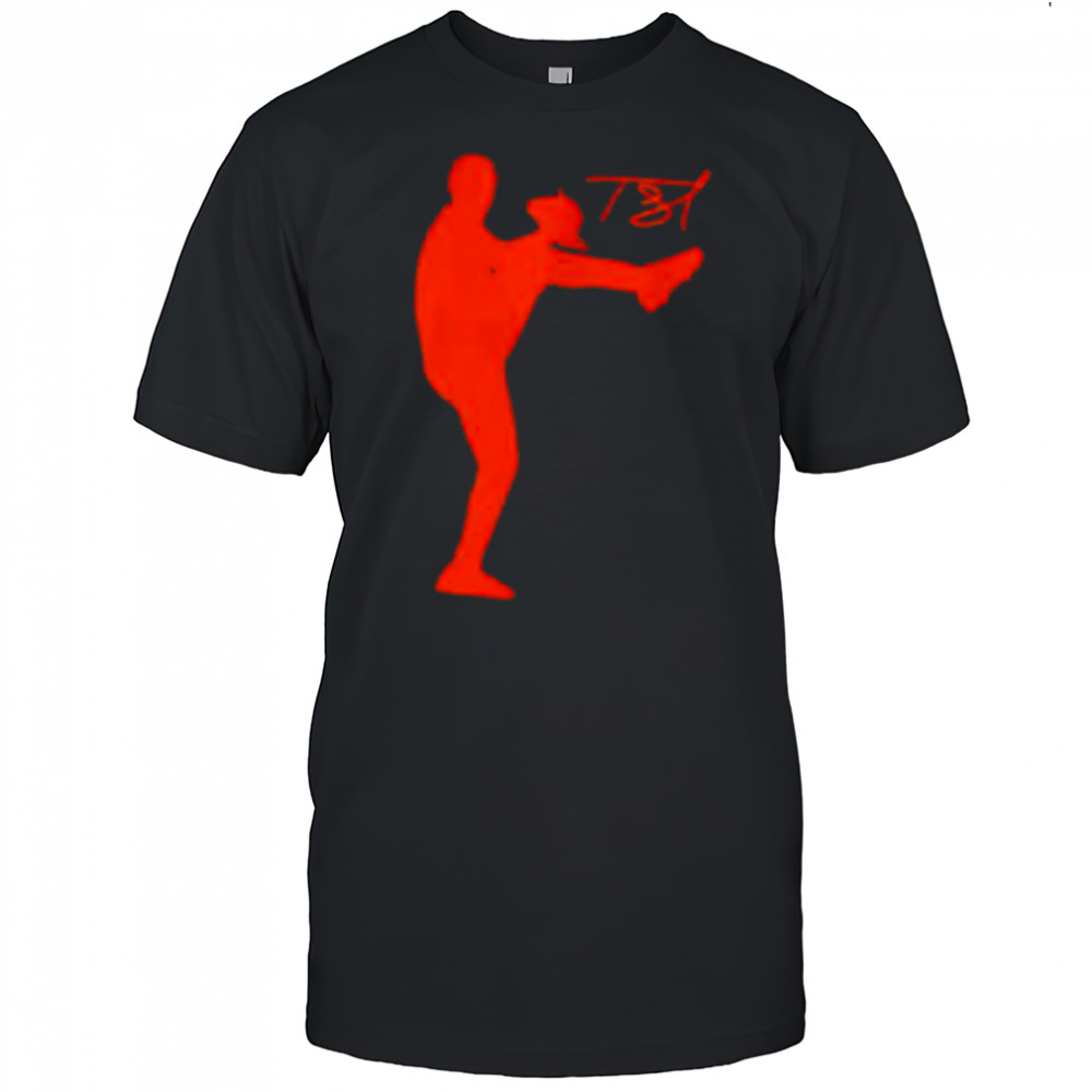 Detroit Tigers Tarik Skubal Silhouette baseball shirt
