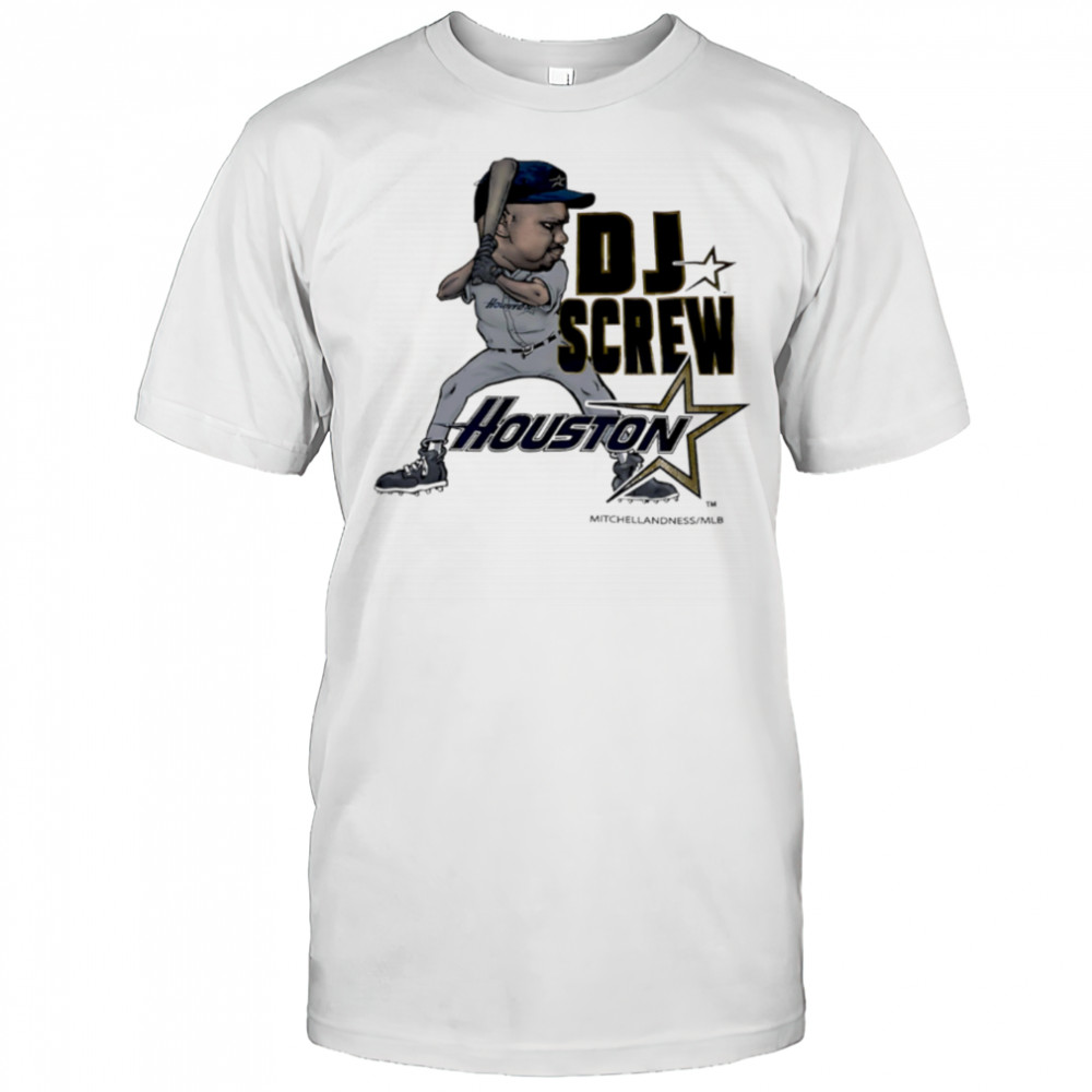 DJ Screw Day Houston Baseball Edition caricature shirt
