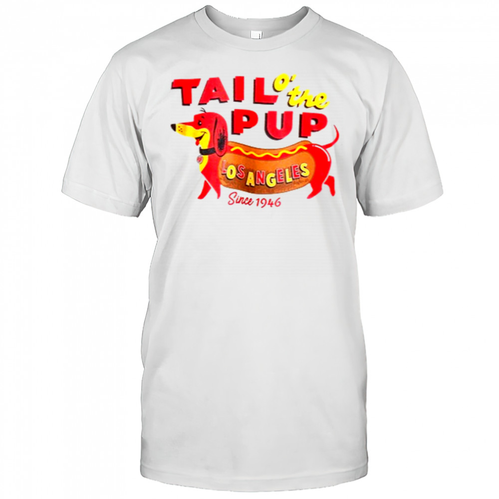 Djo wearing Tail o’ the Pup T-Shirt