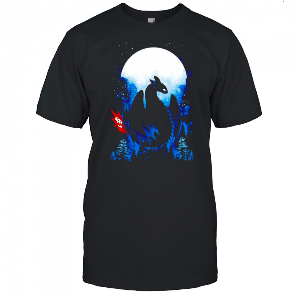 Dragon in the Moonlight Toothless shirt