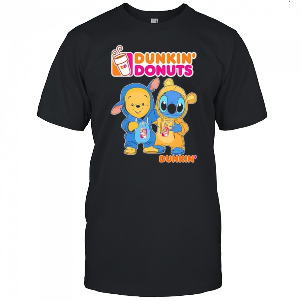 Dunkin’ pooh and stitch friends shirt