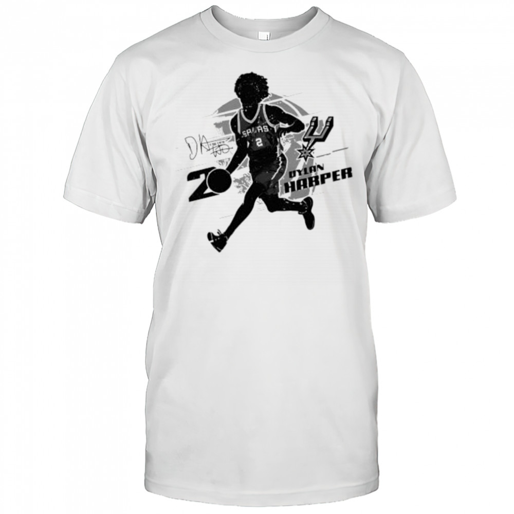 Dylan Harper San Antonio Spurs Silhouette signature shirt