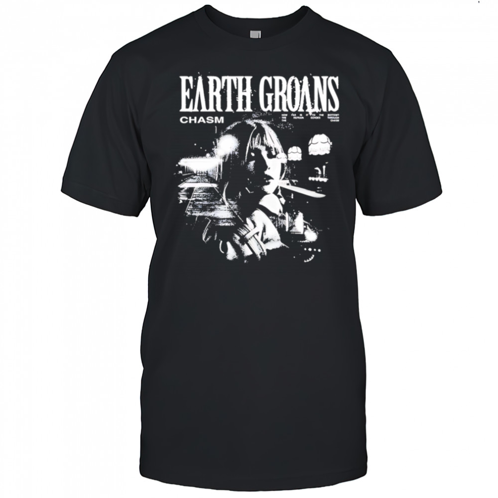 Earth Groans Chasm graphic retro shirt