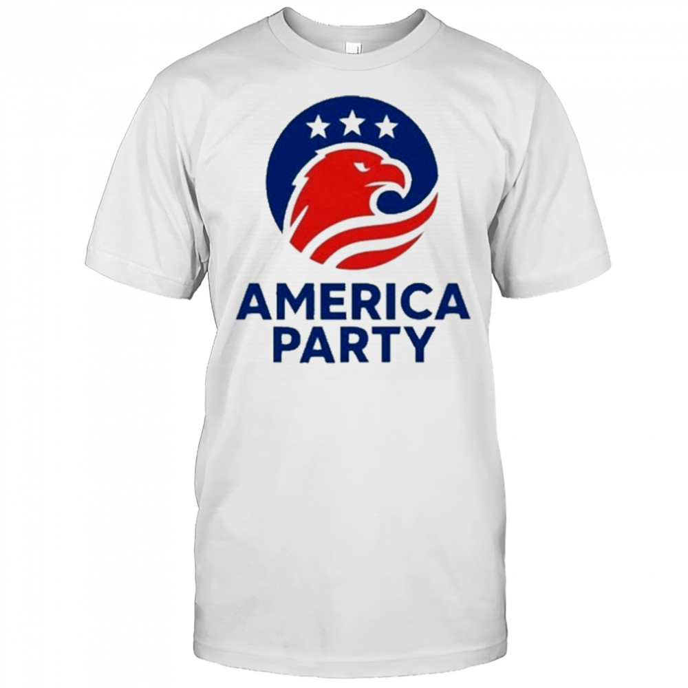 Elon Musk America Party Flag T-Shirt